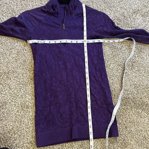 Lululemon Rest Less Half Zip Purple - Picture 5 of 5
